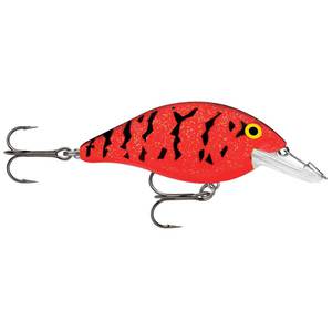 Luhr Jensen Speed Trap Shallow Diving Crankbait - Hot Texas Red/Crystal, 1/8oz, 2-1/4in, 5ft