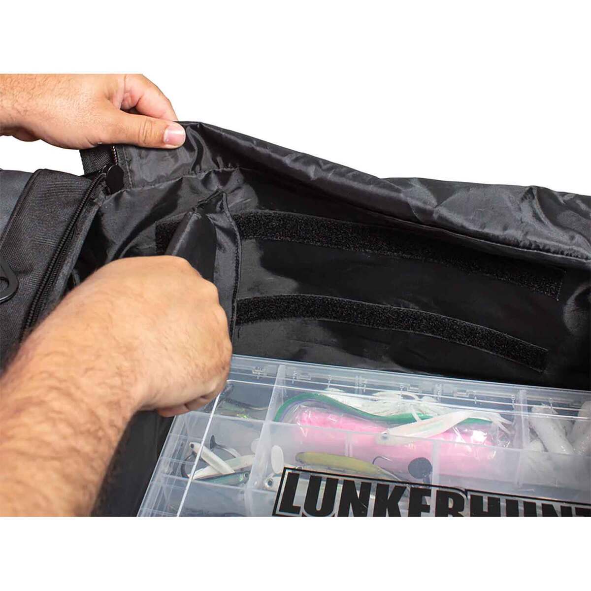 Lunkerhunt LTS Duffel Bag Soft Tackle Bag - Grey - Grey Lunkerhunt LTS Duffel Bag Soft Tackle Bag - Grey - Grey
