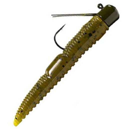 Lunkerhunt Rigged Finesse Worm – Green Pumpkin