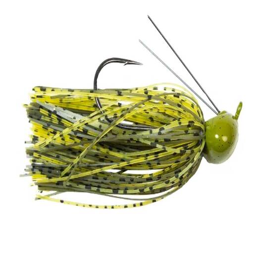 Lunkerhunt Ruffl Finesse Jig - Green Pumpkin 4/0