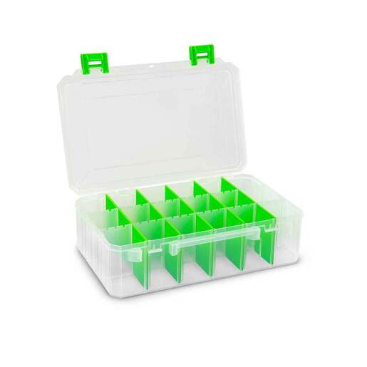 Lure Lock Deep Box without Taklogic Utility Tackle Box – Clear, Green