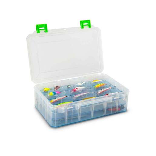 Lure Lock Deep Box withTrays Utility Tackle Box – Clear, Green