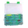 Lure Lock Taklogic Utility Tackle Box - Large, Clear/Green - Clear Green Large