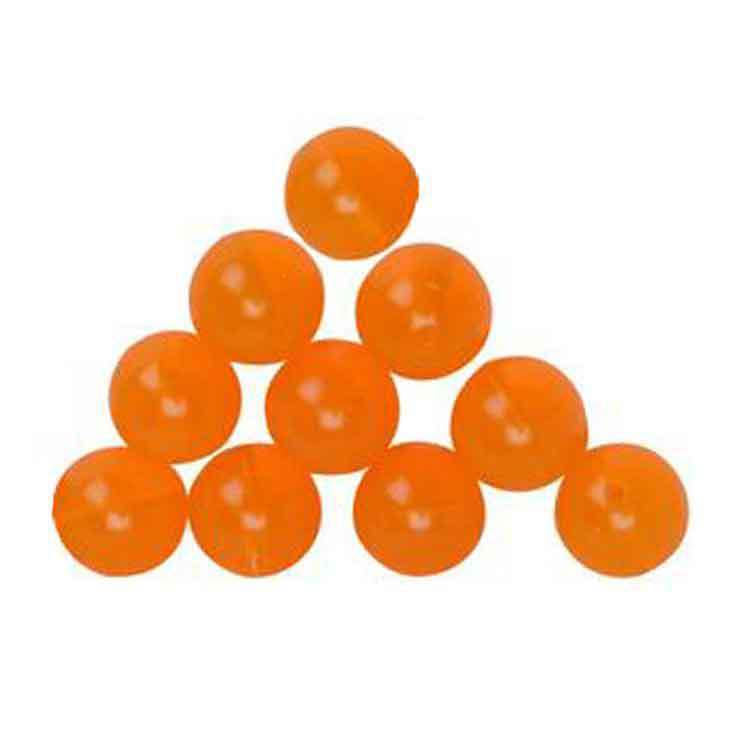 Lured Beads Incognito Soft/Hard Beads - Killer Orange 10mm