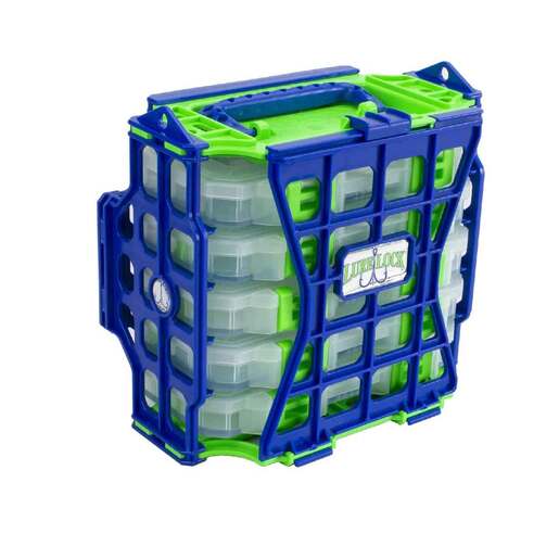 LureLock Lure Locker Hard Tackle Box – Green/Blue Medium