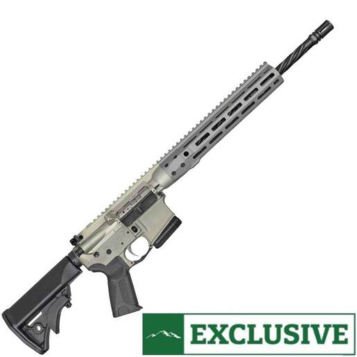 Lwrc LWRC IC DI M-LOK 5.56mm NATO 16.1in Clear Anodized Semi Automatic Modern Sporting Rifle - 10+1 Rounds - California Compliant - Gray