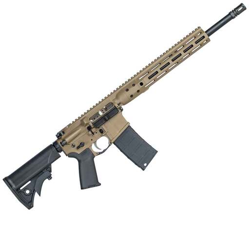 LWRC Individual Carbine 300 AAC Blackout 16.1in Flat Dark Earth Anodized Semi Automatic Modern Sporting Rifle - 30+1 Rounds - Black image