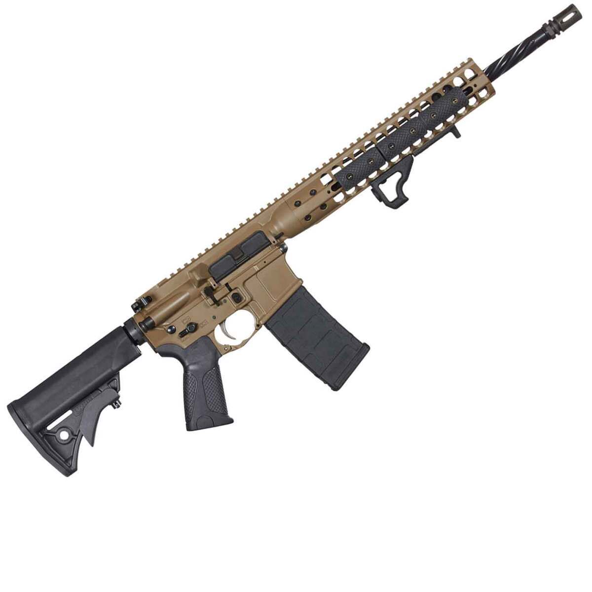 LWRC Individual Carbine 5.56mm NATO 16.1in Flat Dark Earth Anodized Semi Automatic Modern Sporting Rifle - 30+1 Rounds - Tan LWRC Individual Carbine 5.56mm NATO 16.1in Flat Dark Earth Anodized Semi Automatic Modern Sporting Rifle - 30+1 Rounds - Tan