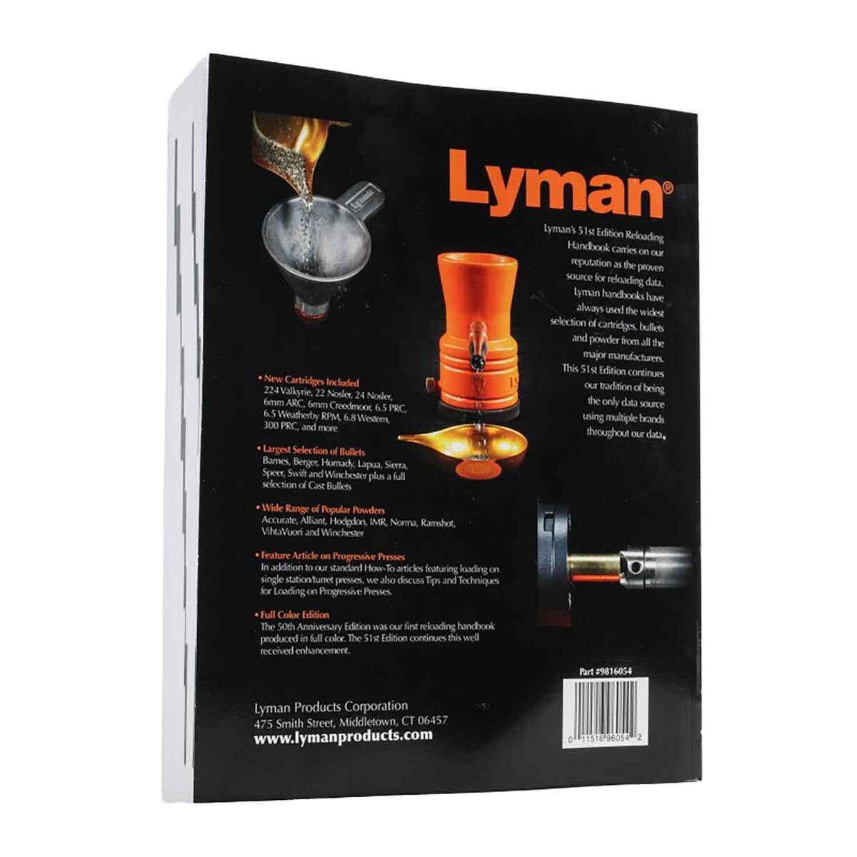 Lyman 51st Edition Softcover Reloading Handbook Lyman 51st Edition Softcover Reloading Handbook
