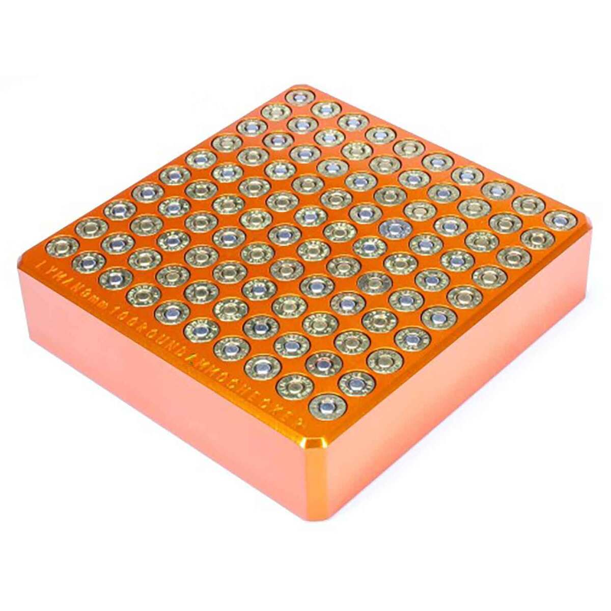 Lyman 9mm Ammo Checker Block 100 Round - Orange Lyman 9mm Ammo Checker Block 100 Round - Orange