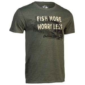 Outdoor Life Men's Fish More Worry Less Short Sleeve Shirt