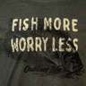 Outdoor Life Men's Fish More Worry Less Short Sleeve Shirt - Green - M - Green M
