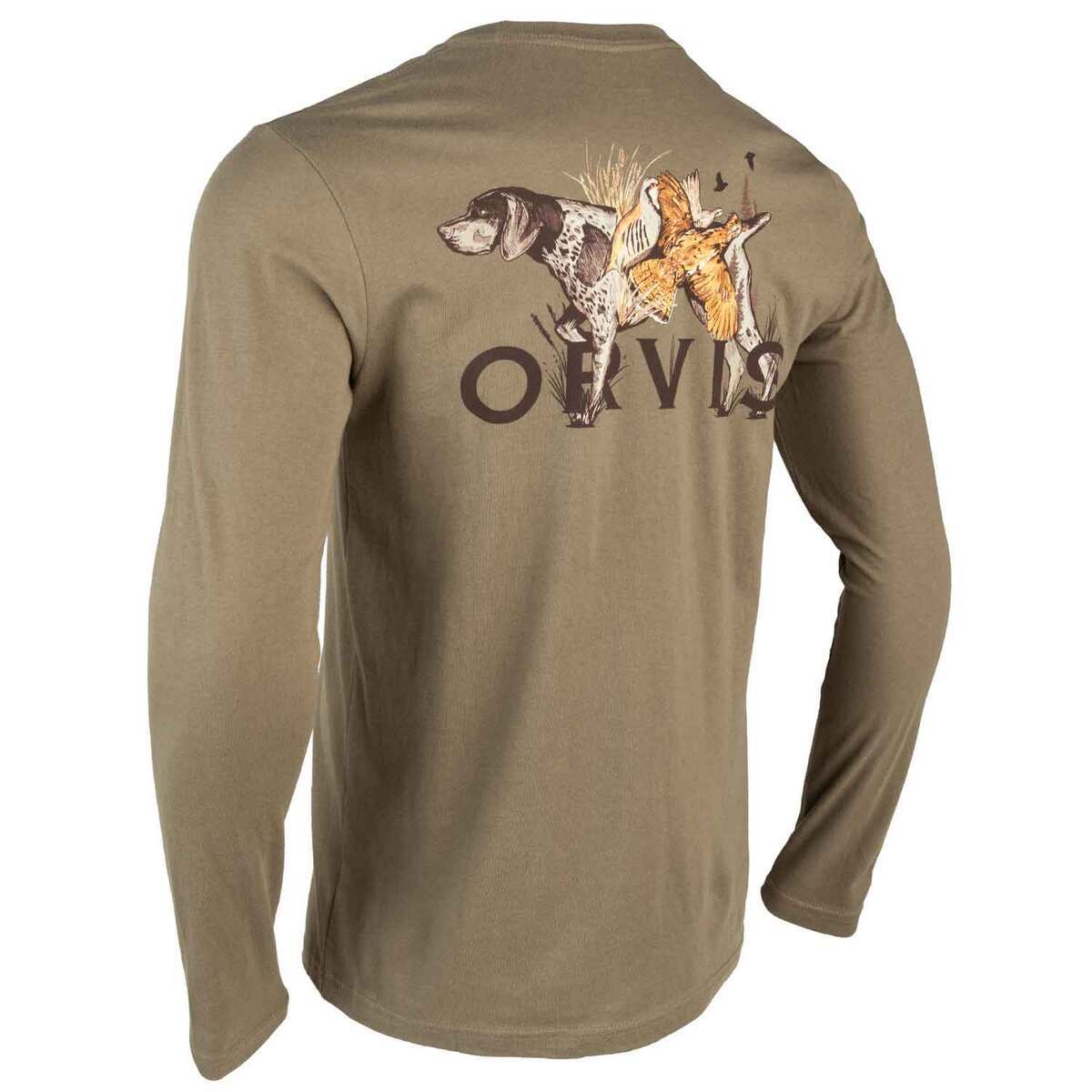 Orvis Men's GSP on Point Long Sleeve Casual Shirt - Olive L by Sportsman's Warehouse