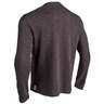 Killik Men's Knit Henley Long Sleeve Shirt - Charcoal - XXL - Charcoal XXL