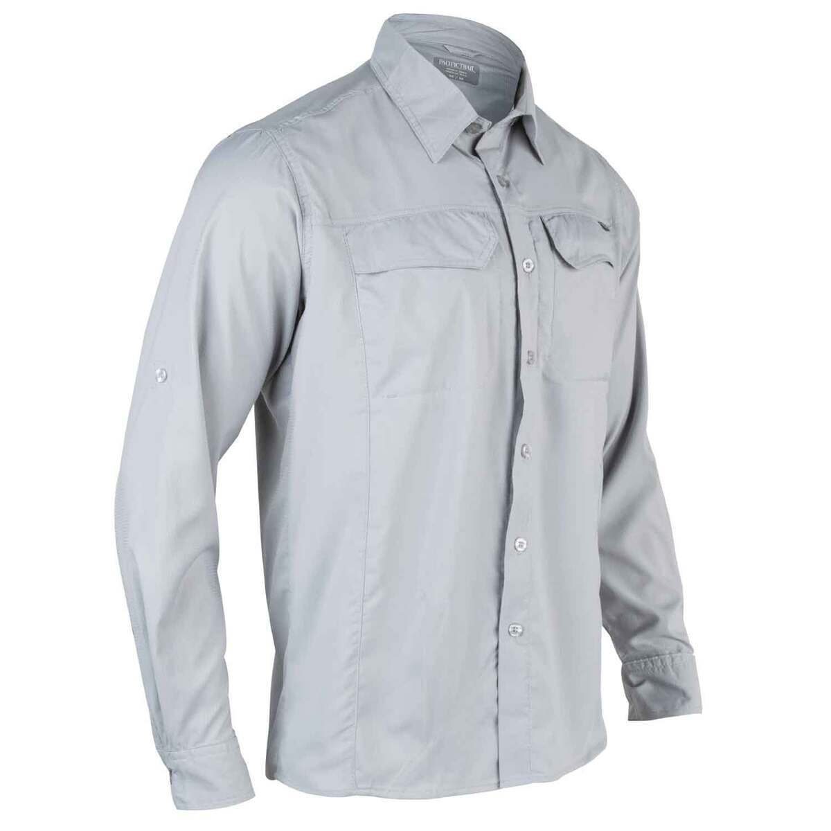 Pacific Trail Men's Total Performance Long Sleeve Hiking Shirt - Brick House Red M by Sportsman's Warehouse