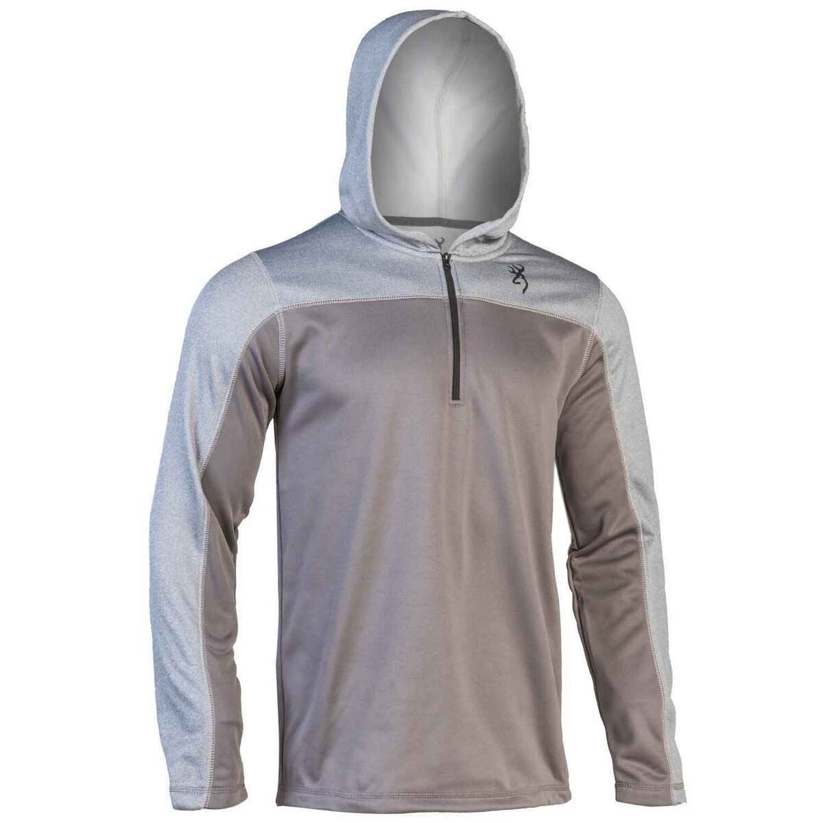 Browning Men's Hayes Hooded 1/4 Zip Casual Jacket - Navy - L - Navy L Browning Men's Hayes Hooded 1/4 Zip Casual Jacket - Navy - L - Navy L