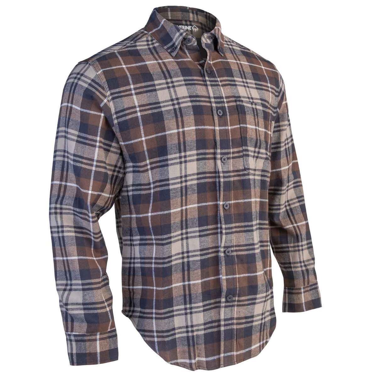 Wolverine Men's Pike Flannel Long Sleeve Work Shirt Wolverine Men's Pike Flannel Long Sleeve Work Shirt