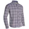Rustic Ridge Men's Untucked Flannel Long Sleeve Shirt - Light Gray - M - Light Gray M