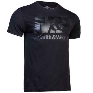 Smith & Wesson Men's Tactical Black On Black Short Sleeve Shirt