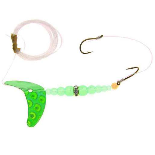 Macks Double Whammy Pro Harnesss - Chartreuse Scale Blade/Flo Orange 6