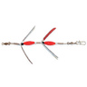 Macks Hot Wings Lake Troll - Silver Sparkle/Red Scale Blade, 2-Blade, 6in - Silver Sparkle/Red Scale Blade 2-Blade