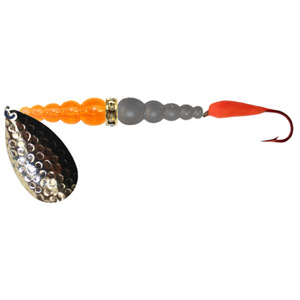 Macks Kokanee Killer Trolling Harness - Fluorescent Fire Orange/Chrome Beads, 48in, Size 8