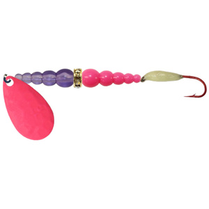 Macks Kokanee Killer Trolling Harness - Fluorescent Purple/Hot Pink Beads, 48in, Size 8