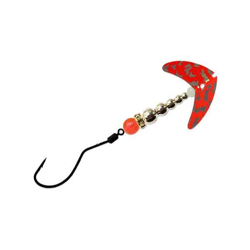Macks Lure Wedding Ring SpinDrift Trout Trolling Lure - Red Silver Tiger/Silver/Orange 2