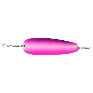 Macks Lure Sling Blade Dodger - Purple Bow Silver 4in