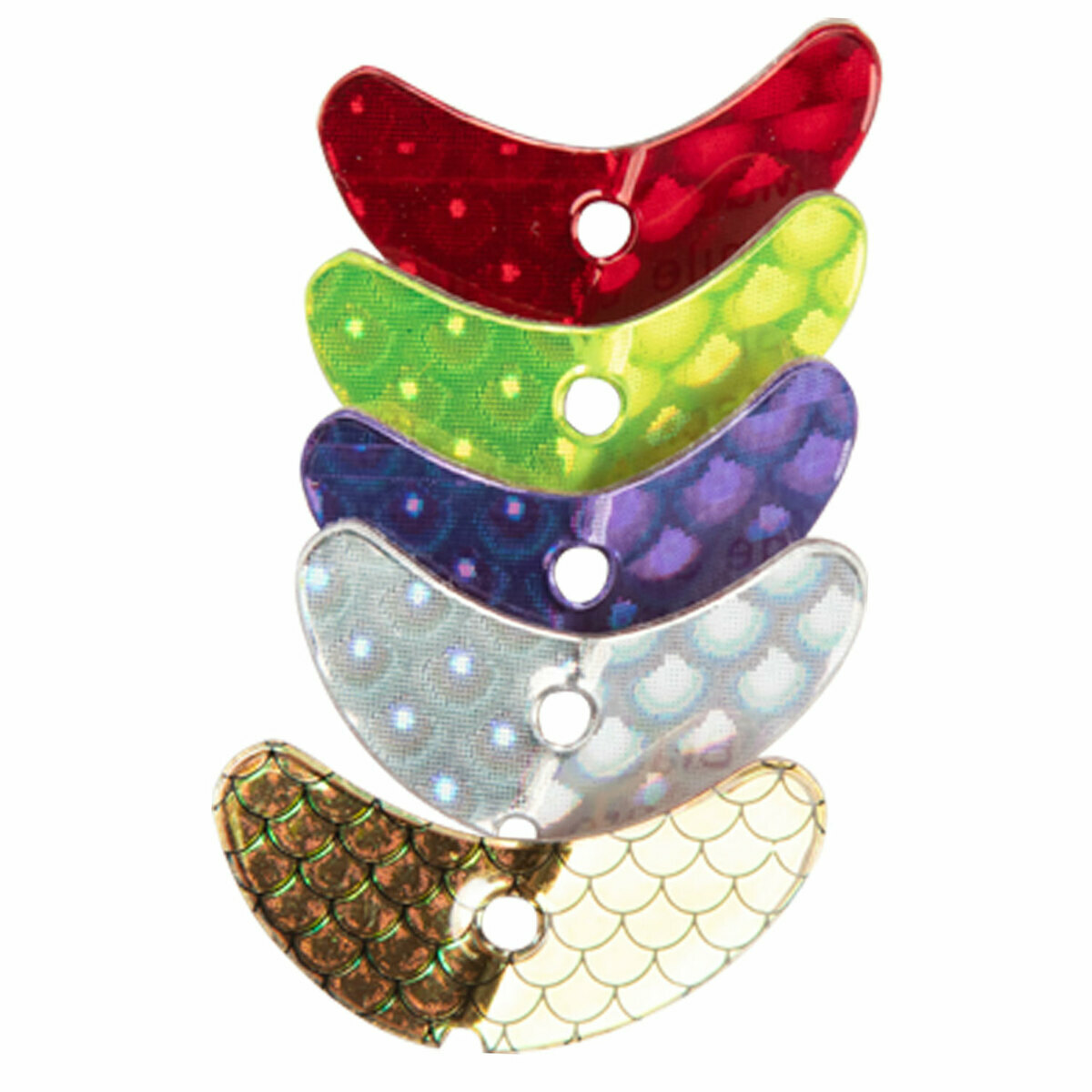 Macks Smile Blades Lure Component - Assorted Blade/Scale Pattern, 1-1/10in - Assorted Blade/Scale Pattern Macks Smile Blades Lure Component - Assorted Blade/Scale Pattern, 1-1/10in - Assorted Blade/Scale Pattern