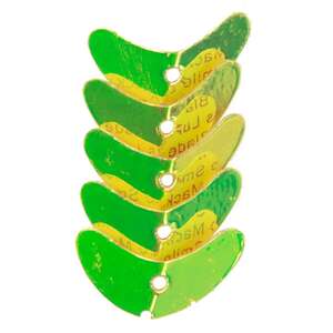 Macks Smile Blades Lure Component - Chartreuse Mirror, .8in, 5pk