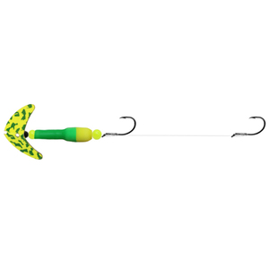 Macks Wally Pop Crawler Series Harness - Chart Green Tiger Blade/Flo Green, Sz 2 Hook, 72in