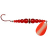 Macks Wedding Ring UV Spinner Lure Rig - Silver/Red, 48in - Silver/Red 6