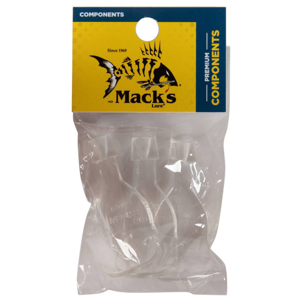 Macks Wiggle Hoochie Bill Lure Component - Clear, 2-1/4in, 3pk - Clear Macks Wiggle Hoochie Bill Lure Component - Clear, 2-1/4in, 3pk - Clear