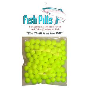 Mad River Fish Pills Standard Pack Soft Egg - Chartreuse, 7-8mm
