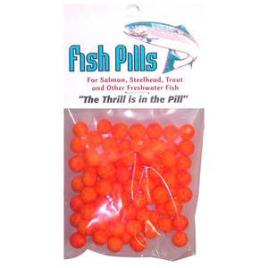 Mad River Fish Pills Standard Pack Soft Egg - Clown Red, 9-10mm