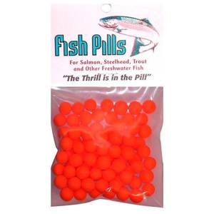 Mad River Fish Pills Standard Pack Soft Egg - Fluorescent Orange, 9-10mm