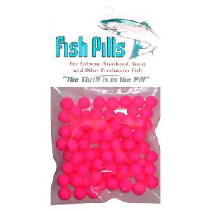 Mad River Fish Pills Standard Pack Lure Component - Fluorescent Pink, 9-10mm