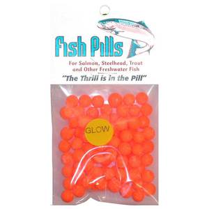 Mad River Fish Pills Standard Pack Soft Egg - Orange Glow, 9-10mm
