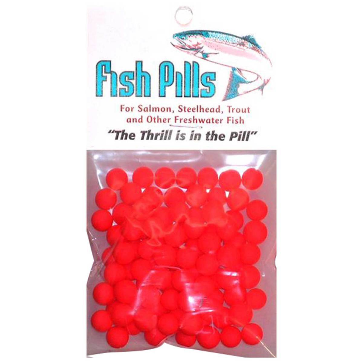 Red Fish Pill Mad River Fish Pills Standard Pack Soft Egg - Rocket Red, 9-10mm ...
