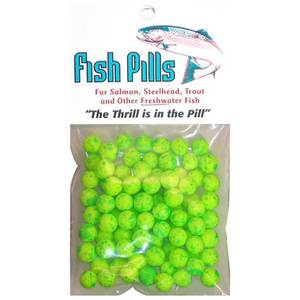 Mad River Fish Pills Standard Pack Soft Egg - Clown Green, 7-8mm
