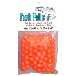 Mad River Fish Pills Standard Pack Soft Egg - Steelie Orange, 7-8mm