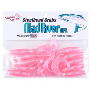 Mad River Steelhead Grubs - Pink Pearl, 2-1/2in