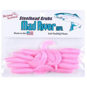 Mad River Steelhead Grubs - Shrimp Pink, 2-1/2in