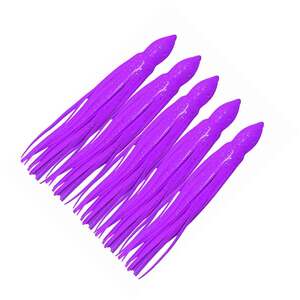 Magbay Lures Hoochie Squid Skirt - Purple, 4-1/2in, 5pk