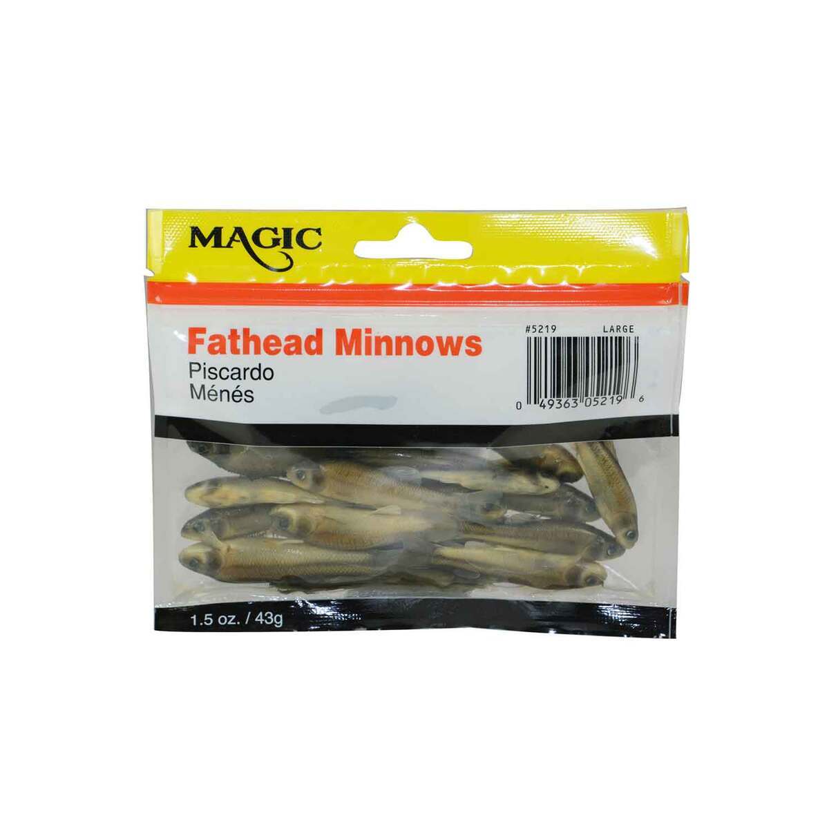 fathead fishing lure Lake-X Fat Bastard (Epoxy Finish), Black Orange species freshwater fish Magic Large Preserved Fathead Minnows