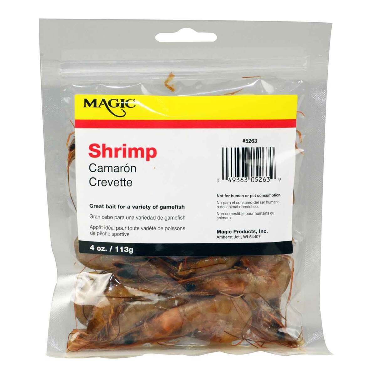 Magic Products Preserved Bait Shrimp - Natural, 1 1/2in - Natural 4oz Magic Products Preserved Bait Shrimp - Natural, 1 1/2in - Natural 4oz