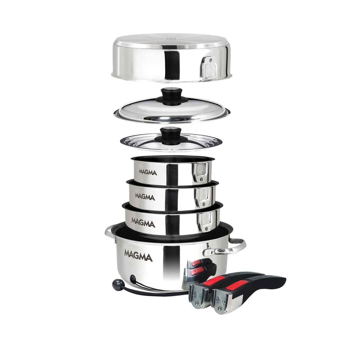 Magma Induction Non-Stick 10 Piece Cook Set - Silver Magma Induction Non-Stick 10 Piece Cook Set - Silver