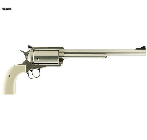 Magnum Research BFR Long Cylinder 45-70 Government 10in Brushed Stainless Steel Revolver - 5 Rounds - Fullsize image