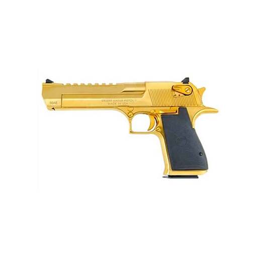 Magnum Research Desert Eagle 357 Magnum 6in Titanium Gold Pistol - 9+1 Rounds - Gold image